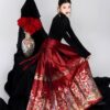 China Hanfu women's new Chinese suit horseface skirt daily 2025 new high-grade red cool women's clothing.