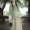 China Hanfu women's hand-made dress horseface skirt suit embroidery