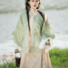 China Hanfu women's hand-made dress horseface skirt suit embroidery